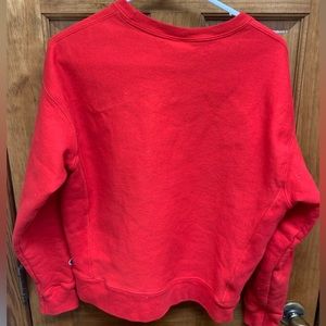 Red Champion crewneck never worn